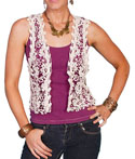 [Scully Honey Creek Crochet Vest *]