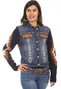 [Scully Honey Creek Embroidered Denim Jacket*]