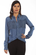 [Scully Honey Creek Ladies Fringe Blouse*]