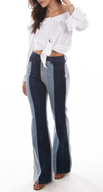 [Scully Honey Creek Ladies Panel Jeans* ]