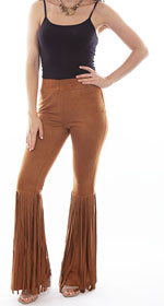 [Scully Honey Creek Ladies Fringe Bell Bottom Pants]