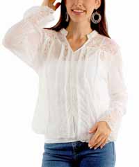 [Scully Honey Creek Ladies Lace Blouse]