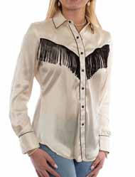 [Scully Honey Creek Ladies Fringe Blouse]