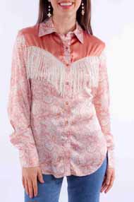 [Scully Honey Creek Ladies Fringe Blouse]
