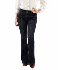 [Scully Honey Creek Ladies Panel Bell Bottoms Jeans]