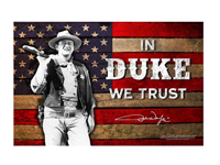 [Mid-South Products John Wayne Metal Sign - In Duke We Trust]