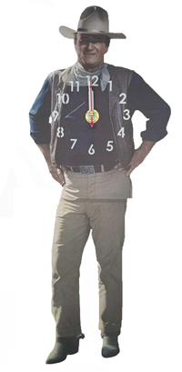 [Mid-South Products John Wayne Wall Clock]