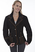 [Scully Arrowhead Stud Suede Blazer]