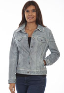 [Scully Leather Jean Jacket]