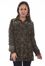 [Scully Camo Embroidered and Beaded Jacket]