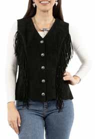 [Scully  Ladies Fringe Vest]