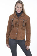 [Scully Ladies Fringe & Beaded Jacket]
