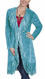 [Scully  Ladies Fringe Coat]