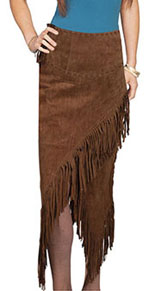 [Scully  Ladies Long Fringe Skirt]