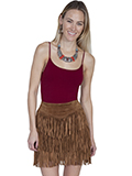 [Scully Short Fringe Skirt]