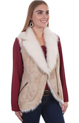 [Scully  Ladies Faux Fur Vest]