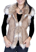 [Scully  Ladies Faux Fur Vest]