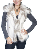 [Scully  Ladies Faux Fur Vest]