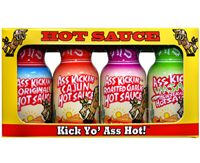 [Ass Kickin'  Ass Kickin' Mini Bottles Hot Sauce - 4 Pack]