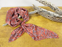 [Western Products Floral Silk Scarf]