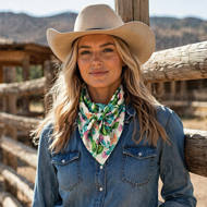 [M&F Products Cactus Silk Scarf]