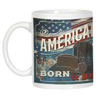 [Leanin' Tree Stoneware Mug - American]