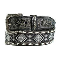 [Nocona Beaded/Leather Belt]