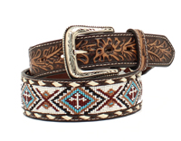 [Nocona Beaded/Leather Belt]