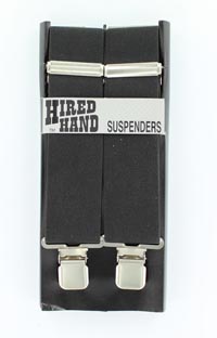 [Hired Hand  CLIP Suspenders - BLACK]
