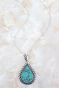 [***Limited Edition*** Rope Framed Teardrop Necklace]