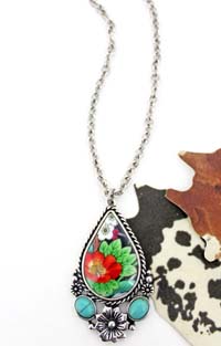 [***Limited Edition*** Spanish Garden Teardrop Necklace]