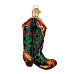 [Old World Christmas Cowboy Boot Ornament]