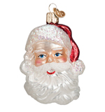 [Old World Christmas Santa Head Ornament]