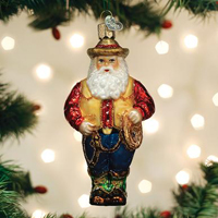 [Old World Christmas Western Santa Ornament]