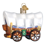[Old World Christmas Covered Wagon Ornament]