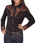 [Scully Westerns Lady Gunfighter Blouse]