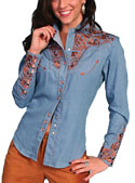 [Scully Westerns Lady Gunfighter Blouse]