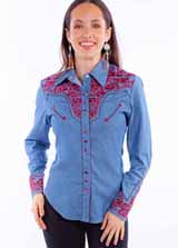 [Scully Westerns Lady Gunfighter Blouse]