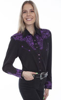 [Scully Westerns Lady Gunfighter Blouse]