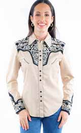 [Scully Westerns Lady Gunfighter Blouse]