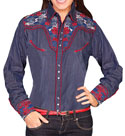 [Scully Westerns Lady Gunfighter Blouse]