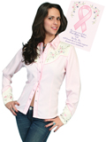 [Scully Westerns Pink Ribbon Shirt]