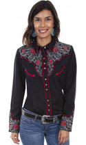[Scully Westerns Lady Sierra Rose Blouse]