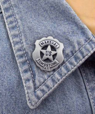 [ US Marshal Tombstone Badge Pin]