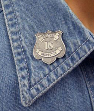 [ Brothel Inspector Badge Pin]