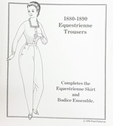 [Past Patterns 1880's Riding Habit Trousers]