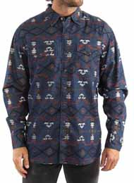 [Scully Signature  Southwest Printed Shirt]
