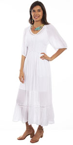 [Scully Honey Creek Lace Trim Dress *]