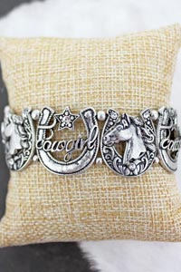 [***Limited Edition*** Cowgirl Horseshoe Stretch Bracelet]