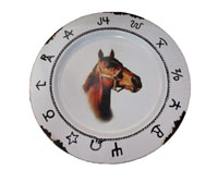 [Rainbow Trading Co. Western Metal Chargers - Horse]